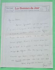 Lettre autographe signée d'occasion  Quincy-Voisins