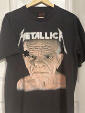 Vintage 1991 Metallica Sandman Tour Date Shirt Size Large USA Made Single Stitch for sale  Shipping to South Africa