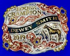 Fivela de cinto troféu Dewey Smith Eastern Ohio quarto de cavalo campeão 2019 comprar usado  Enviando para Brazil