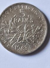 5 franchi argento 1963 usato  Brescia