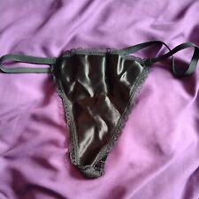 black satin thong for sale  MANCHESTER