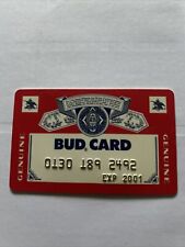 Budweiser credit card for sale  PAISLEY