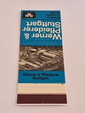 Streichholzheftchen werner pfl gebraucht kaufen  Buchholz i.d. Nordheide