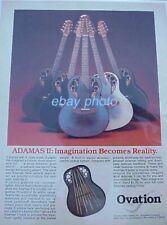 Lot of 3 - Vintage Ovation Guitar  Print Ads - Viper, Adamas II, Preacher for sale  Shipping to South Africa