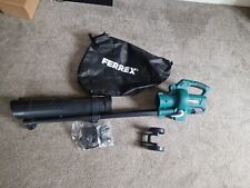 Used, Ferrex Battery Leaf Vacuum Blower 40 V 45L-Fangsack Active Energy Missing Part for sale  Shipping to South Africa
