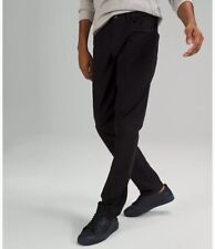 Pantalones de bolsillo Lululemon para hombre negros ABC ajuste clásico Utilitech 5 35"" X 32, usado segunda mano  Embacar hacia Argentina