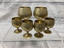 Brass brandy snifters for sale  WEYMOUTH