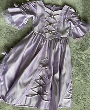 Vestido Rapunzel lavanda disfraz calidad medieval tela corsé flores talla 6/7 segunda mano  Embacar hacia Argentina