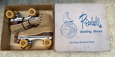 Patines de colección Riedell Jogger agarre seguro cuero gamuza talla 7 en caja, usado segunda mano  Embacar hacia Argentina