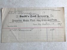 Used, Smith's Cash Grocery Canon City Colorado CO 1887 Vintage Letterhead SBG140 for sale  Shipping to South Africa