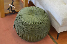 Green velvet footstool for sale  CHORLEY