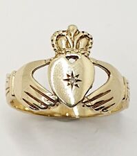 9ct claddagh diamond for sale  BIRMINGHAM