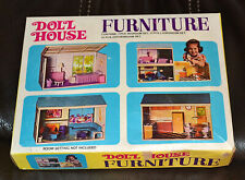 VINTAGE 1950's DOLL HOUSE PLASTIC FURNITURE, ORIGINAL BOX, ESTATE FIND for sale  Shipping to South Africa