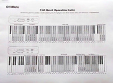 Piano eletrônico digital Yamaha P-60 original guia de operação rápida folha de informações comprar usado  Enviando para Brazil