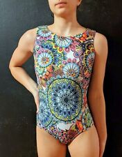 Jam Wear Gymnastics Leotard Mandala Printed Multi-Color Size CM for sale  Shipping to South Africa