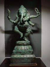 ANTIGUO. ESTATUA DE BRONCE JEMER DE UN DIOS HINDÚ DE VARIOS BRAZOS GANESHA. Wat Angkor 19/20thC segunda mano  Embacar hacia Argentina