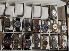 Gran colección de relojes para hombre lote de 15 Seiko Kinetic Casio Accutron Vostok Citizen segunda mano  Embacar hacia Argentina