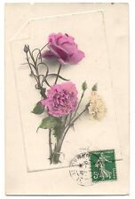 Carte ancienne roses d'occasion  Le Havre-