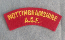 Nottinghamshire acf badge for sale  MARCH
