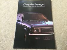 Chrysler avenger 1978 for sale  NANTWICH