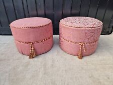 Upholstered retro pouffe for sale  Shipping to Ireland