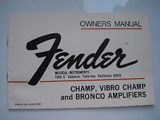 Fender champ vibro for sale  LONDON