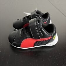 PUMA Scuderia Ferrari Baby/Toddler Size 4C US Race R-Cat Sneakers Black/Red NEW for sale  Shipping to South Africa