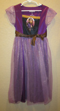 Fantasia Disney Princesa Anna Frozen Roxo ou Vestido de Brincar Tamanho 6 Brilhante Bonito comprar usado  Enviando para Brazil