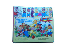 Ten Little Teddy Bears HB livro de tabuleiro Alemanha Ocidental impresso Brimax década de 1950 com abas, usado comprar usado  Enviando para Brazil