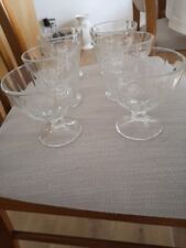 Glass sundae dishes for sale  DUNDEE