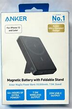 Usado, Anker - MagGo Magnetic Power Bank com suporte (10000mAh, 20W) - Preto comprar usado  Enviando para Brazil