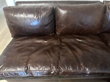 leather brown sectional couch for sale  Greenwich
