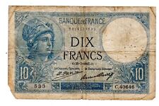 Billet francs minerve d'occasion  France