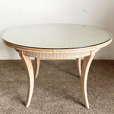 round wicker table glass for sale  Delray Beach