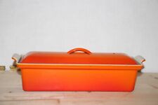 Creuset orange glazed for sale  Shipping to Ireland