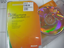 Microsoft MS Office 2007 Home and Student Licesned for 3 PCs Full Retail Box for sale  Shipping to South Africa