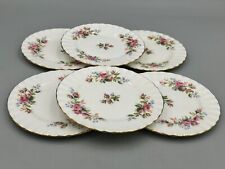 Royal Albert Moss Rose - Set of 6 x 6,1/4" Fluted Tea / Side Plates. for sale  Shipping to South Africa