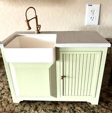 HTF American Girl Blaire Farm Restaurant Sink Green Cabinet - 18 in Doll for sale  Shipping to South Africa