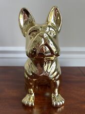 Estatueta de cerâmica brilhante dourada para decoração do lar do Bulldog Francês Frenchie 9" comprar usado  Enviando para Brazil