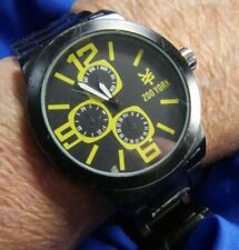 Relógio masculino ZOO YORK 1307 lavado TOM PRETO METAL IMPLANTANTE BATERIA FRESCA A20 comprar usado  Enviando para Brazil