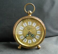 Reloj despertador vintage Helbros Watch Co filigrana alemana con patas segunda mano  Embacar hacia Argentina