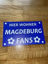 Magdeburg fan schild gebraucht kaufen  Allenfeld, Boos, Hargesheim