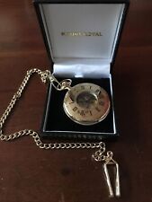 vintage brass pocket watch chain for sale  LONDON