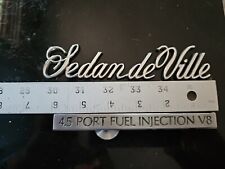  1990 Cadillac Sedan DeVille 4.5 portas injeção de combustível emblema V8, usado comprar usado  Enviando para Brazil