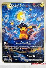 Usado, Tarjeta dorada de Van Gogh de Pokémon Pikachu Luna bañándose con la noche estrellada segunda mano  Embacar hacia Argentina