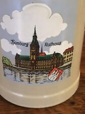 Caneca de cerveja Hamburg Rathaus Gerz Stein cerâmica cerâmica crock 0,5L comprar usado  Enviando para Brazil