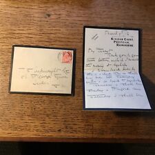 1916 letter arkwright for sale  PRESTEIGNE