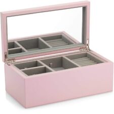 Nuevo con caja de joyas rosa mediana Pandora £75 dos niveles con espejo segunda mano  Embacar hacia Argentina