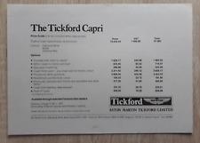 Ford capri tickford for sale  BOURNE