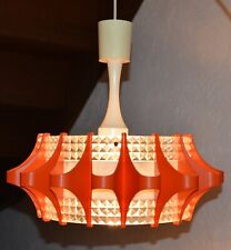 Lampe luminaire suspension plafonnier Orange plastique verre vintage 70's RETRO comprar usado  Enviando para Brazil